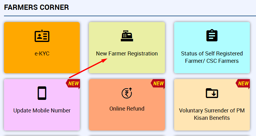 pm kisan registration